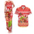 Hawaii Mele Kalikimaka Couples Matching Tank Maxi Dress and Hawaiian Shirt Santa Claus and Hula Dancing Merry Christmas LT9 Red - Polynesian Pride