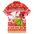 Hawaii Mele Kalikimaka Family Matching Off Shoulder Short Dress and Hawaiian Shirt Santa Claus and Hula Dancing Merry Christmas LT9 - Polynesian Pride