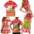 Hawaii Mele Kalikimaka Family Matching Short Sleeve Bodycon Dress and Hawaiian Shirt Santa Claus and Hula Dancing Merry Christmas LT9 - Polynesian Pride