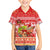 Hawaii Mele Kalikimaka Family Matching Short Sleeve Bodycon Dress and Hawaiian Shirt Santa Claus and Hula Dancing Merry Christmas LT9 Son's Shirt Red - Polynesian Pride