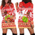 Hawaii Mele Kalikimaka Hoodie Dress Santa Claus and Hula Dancing Merry Christmas LT9 - Polynesian Pride