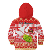 Hawaii Mele Kalikimaka Kid Hoodie Santa Claus and Hula Dancing Merry Christmas LT9 - Polynesian Pride