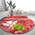 Hawaii Mele Kalikimaka Round Carpet Santa Claus and Hula Dancing Merry Christmas LT9 - Polynesian Pride