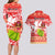 Personalised Hawaii Mele Kalikimaka Couples Matching Long Sleeve Bodycon Dress and Hawaiian Shirt Santa Claus and Hula Dancing Merry Christmas LT9 - Polynesian Pride