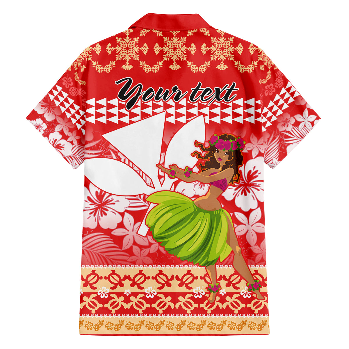 Personalised Hawaii Mele Kalikimaka Family Matching Off Shoulder Long Sleeve Dress and Hawaiian Shirt Santa Claus and Hula Dancing Merry Christmas LT9 - Polynesian Pride