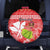 Personalised Hawaii Mele Kalikimaka Spare Tire Cover Santa Claus and Hula Dancing Merry Christmas LT9 Red - Polynesian Pride