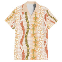 Hawaiian Ohia Lehua Lei Family Matching Puletasi and Hawaiian Shirt Plaid Palaka Ahiehie Pattern - Polynesian Pride