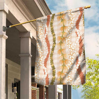 Hawaiian Ohia Lehua Lei Garden Flag Plaid Palaka Ahiehie Pattern - Polynesian Pride