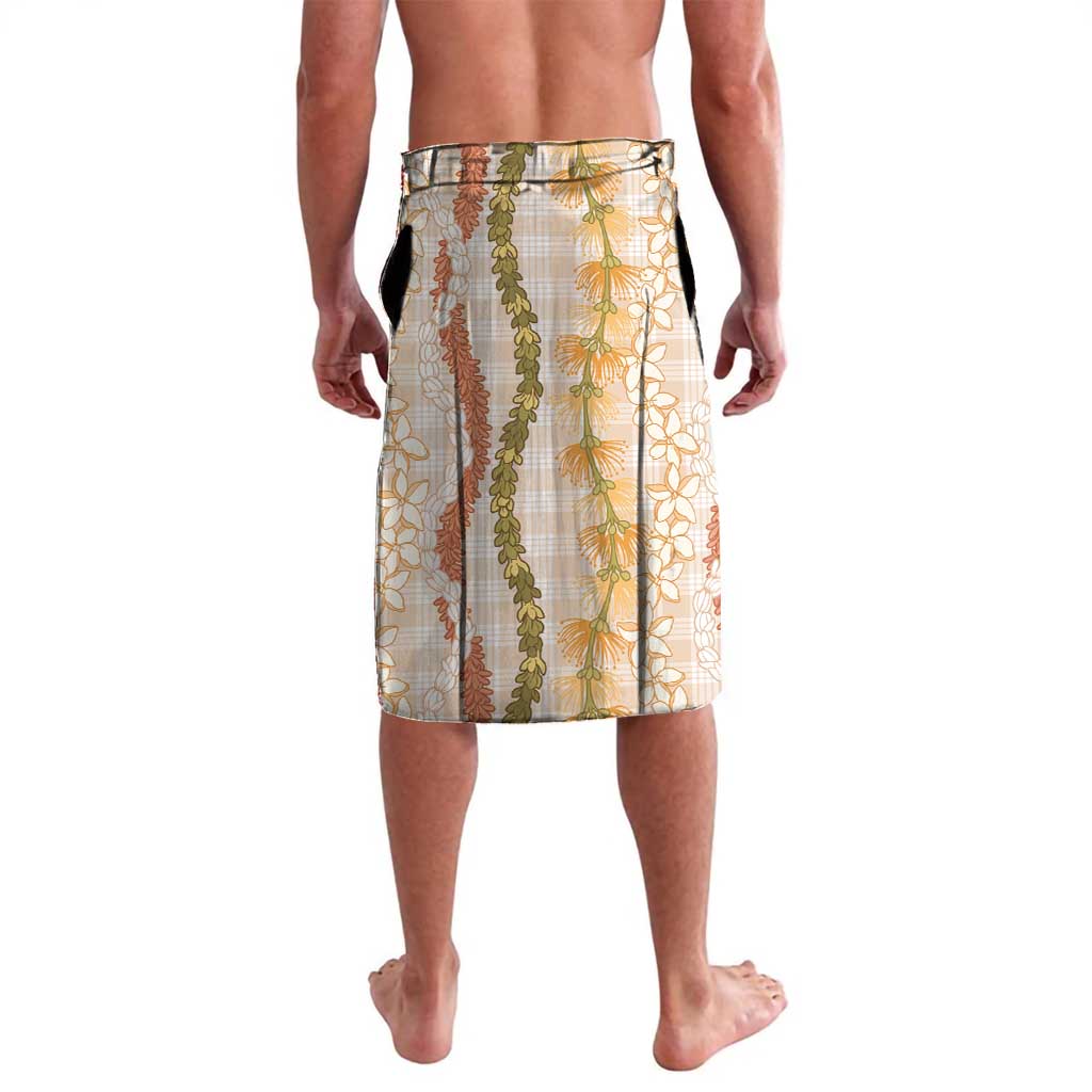 Hawaiian Ohia Lehua Lei Lavalava Plaid Palaka Ahiehie Pattern - Polynesian Pride