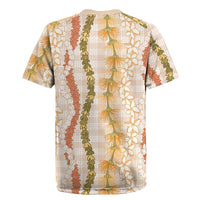 Hawaiian Ohia Lehua Lei Rugby Jersey Plaid Palaka Ahiehie Pattern LT9 - Polynesian Pride