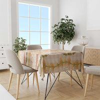 Hawaiian Ohia Lehua Lei Tablecloth Plaid Palaka Ahiehie Pattern LT9 - Polynesian Pride