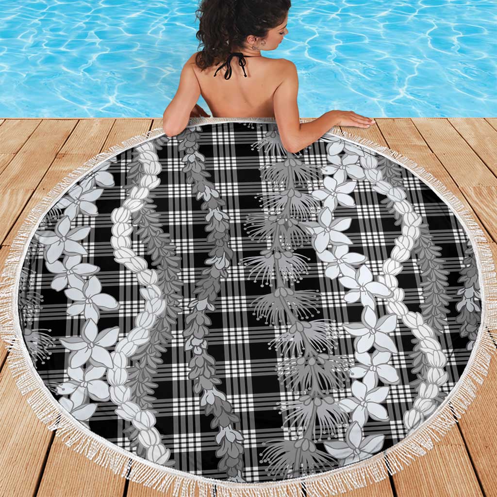 Hawaiian Ohia Lehua Lei Beach Blanket Plaid Palaka Eleele Pattern - Polynesian Pride