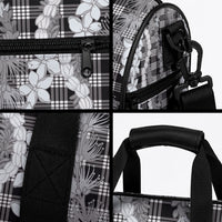 Hawaiian Ohia Lehua Lei Duffle Bag Plaid Palaka Eleele Pattern LT9 - Polynesian Pride