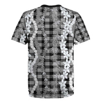 Hawaiian Ohia Lehua Lei Rugby Jersey Plaid Palaka Eleele Pattern - Polynesian Pride