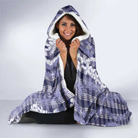 Hawaiian Ohia Lehua Lei Hooded Blanket Plaid Palaka Uliuli hohonu Pattern LT9 - Polynesian Pride