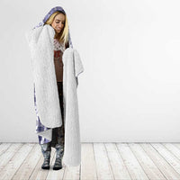Hawaiian Ohia Lehua Lei Hooded Blanket Plaid Palaka Uliuli hohonu Pattern LT9 - Polynesian Pride
