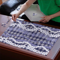 Hawaiian Ohia Lehua Lei Puzzle Plaid Palaka Uliuli hohonu Pattern LT9 - Polynesian Pride