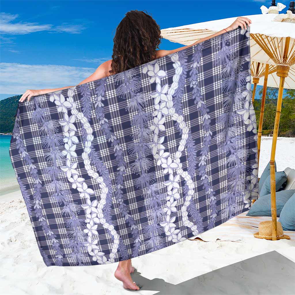 Hawaiian Ohia Lehua Lei Sarong Plaid Palaka Uliuli hohonu Pattern - Polynesian Pride