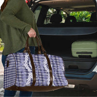 Hawaiian Ohia Lehua Lei Travel Bag Plaid Palaka Uliuli hohonu Pattern LT9 - Polynesian Pride