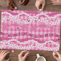 Hawaiian Ohia Lehua Lei Puzzle Plaid Palaka Akala Pattern LT9 - Polynesian Pride