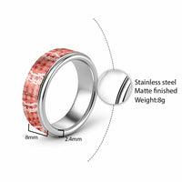 Hawaiian Ohia Lehua Lei Classic Ring Plaid Palaka Ulaula Pattern - Polynesian Pride