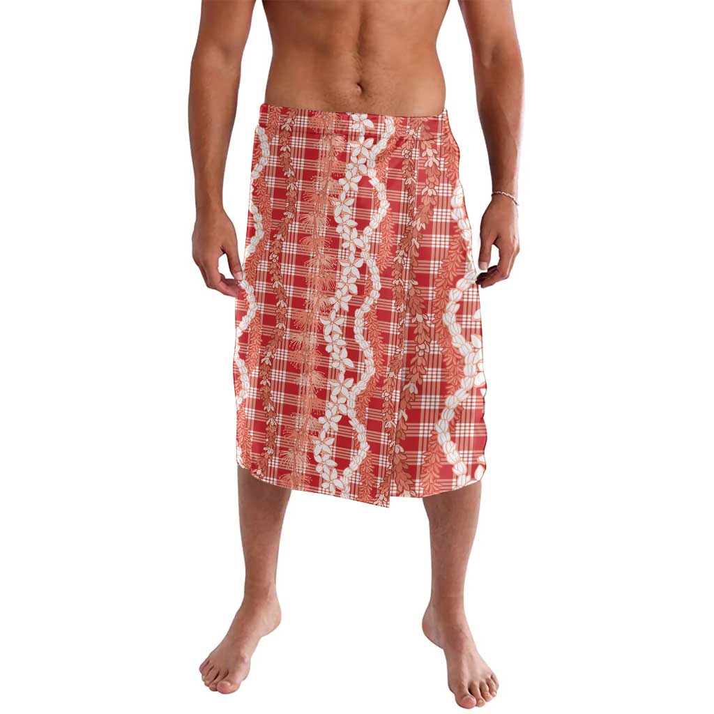 Hawaiian Ohia Lehua Lei Lavalava Plaid Palaka Ulaula Pattern - Polynesian Pride