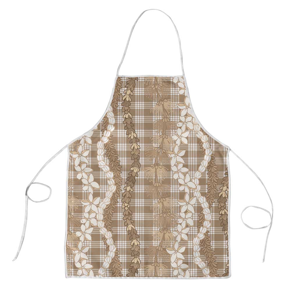 Hawaiian Ohia Lehua Lei Apron Plaid Palaka Kalaihaahaa Pattern - Polynesian Pride