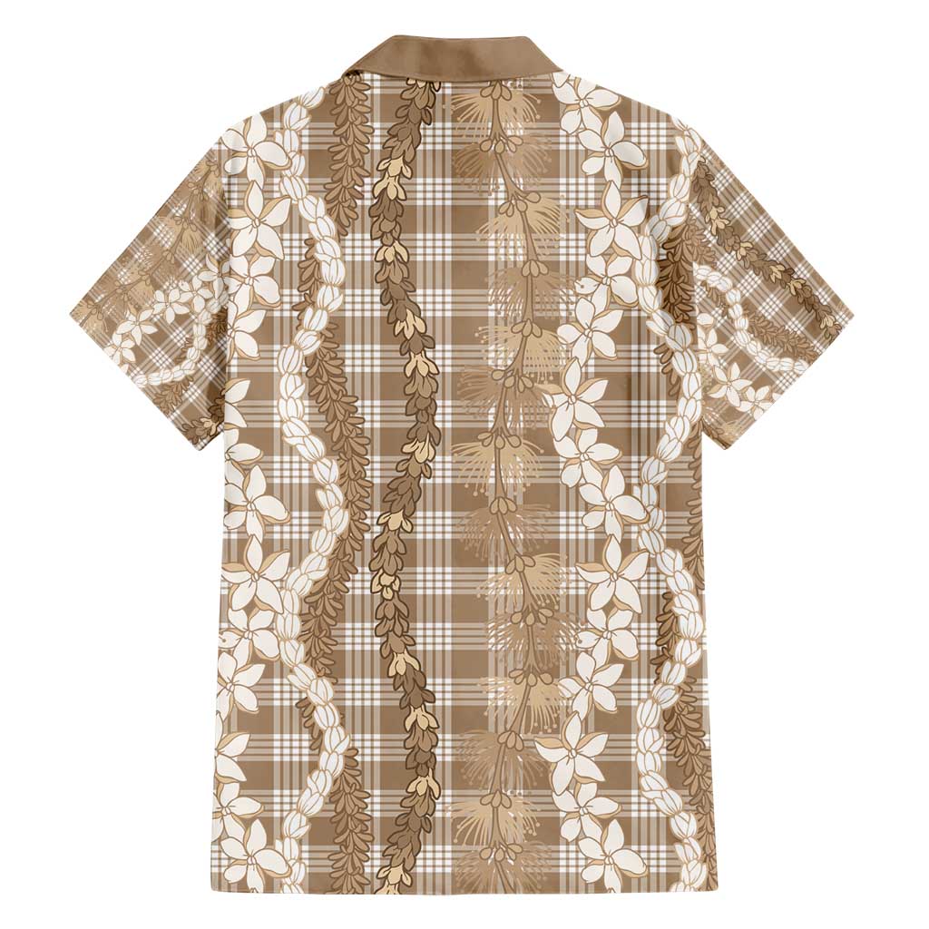 Hawaiian Ohia Lehua Lei Hawaiian Shirt Plaid Palaka Kalaihaahaa Pattern - Polynesian Pride