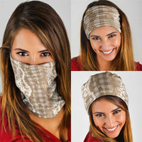 Hawaiian Ohia Lehua Lei Neck Gaiter Plaid Palaka Kalaihaahaa Pattern - Polynesian Pride