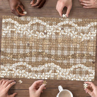 Hawaiian Ohia Lehua Lei Puzzle Plaid Palaka Kalaihaahaa Pattern LT9 - Polynesian Pride