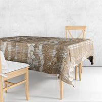 Hawaiian Ohia Lehua Lei Tablecloth Plaid Palaka Kalaihaahaa Pattern LT9 - Polynesian Pride