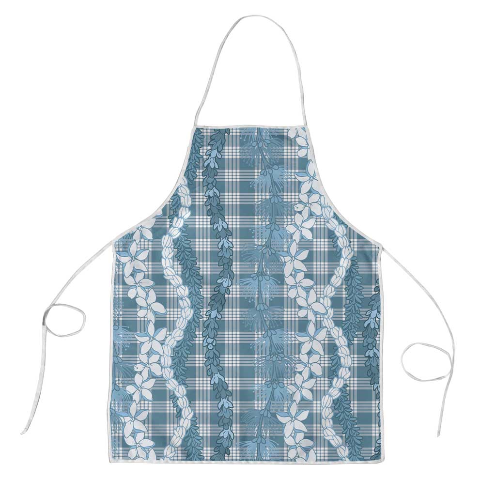 Hawaiian Ohia Lehua Lei Apron Plaid Palaka Uliuli Omaomao Pattern - Polynesian Pride