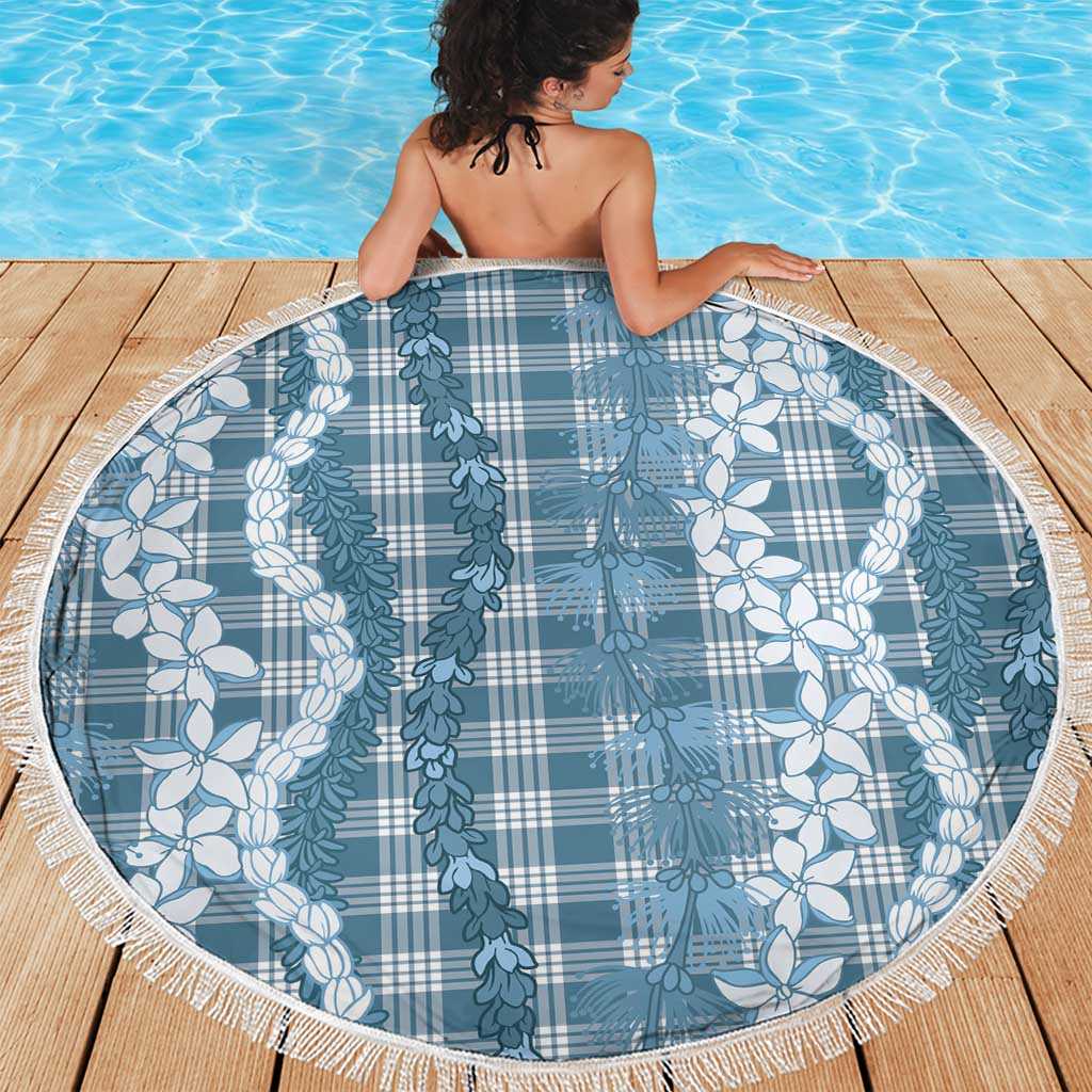 Hawaiian Ohia Lehua Lei Beach Blanket Plaid Palaka Uliuli Omaomao Pattern - Polynesian Pride