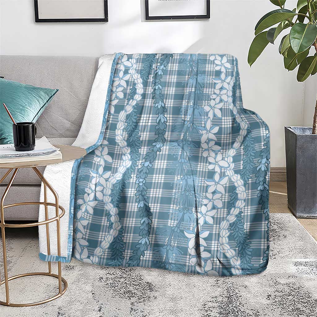 Hawaiian Ohia Lehua Lei Blanket Plaid Palaka Uliuli Omaomao Pattern - Polynesian Pride