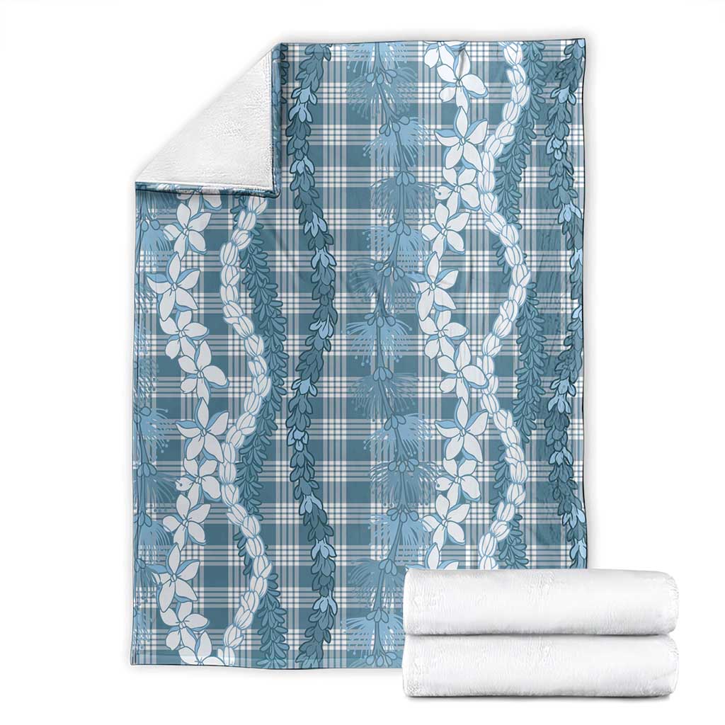 Hawaiian Ohia Lehua Lei Blanket Plaid Palaka Uliuli Omaomao Pattern - Polynesian Pride