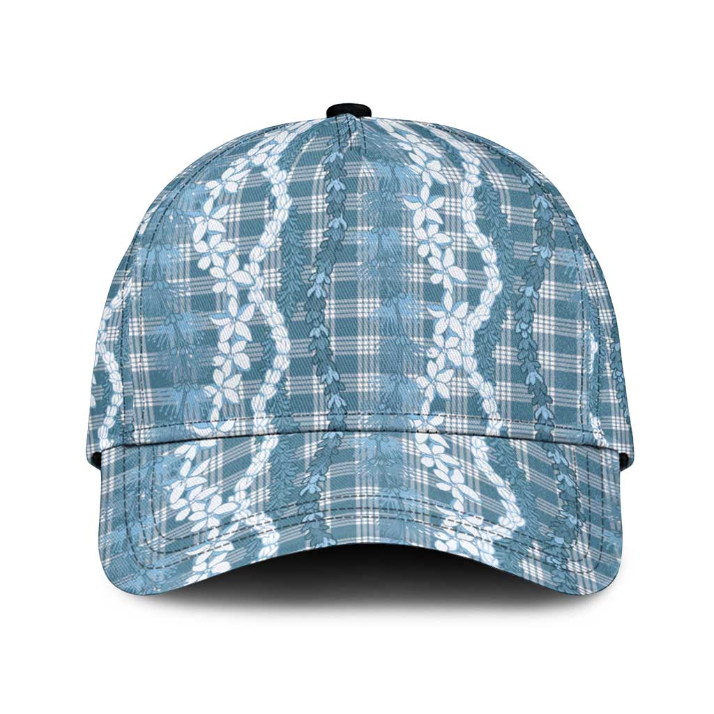 Hawaiian Ohia Lehua Lei Classic Cap Plaid Palaka Uliuli Omaomao Pattern - Polynesian Pride