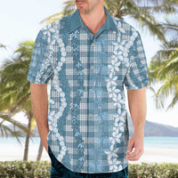 Hawaiian Ohia Lehua Lei Hawaiian Shirt Plaid Palaka Uliuli Omaomao Pattern - Polynesian Pride