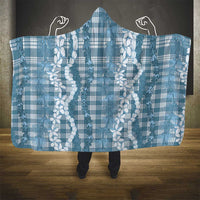 Hawaiian Ohia Lehua Lei Hooded Blanket Plaid Palaka Uliuli Omaomao Pattern LT9 - Polynesian Pride