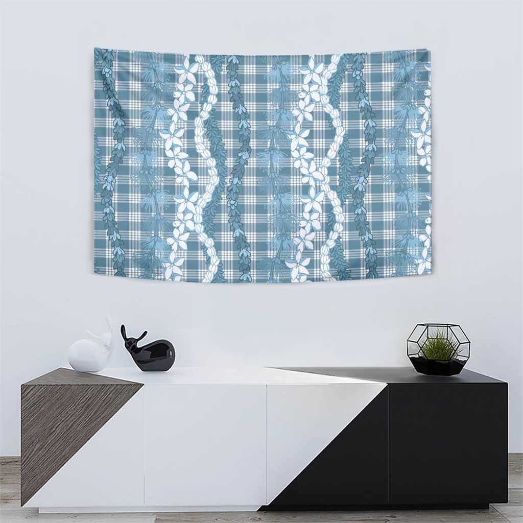 Hawaiian Ohia Lehua Lei Tapestry Plaid Palaka Uliuli Omaomao Pattern - Polynesian Pride