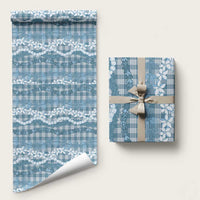 Hawaiian Ohia Lehua Lei Wrapping Paper Plaid Palaka Uliuli Omaomao Pattern - Polynesian Pride
