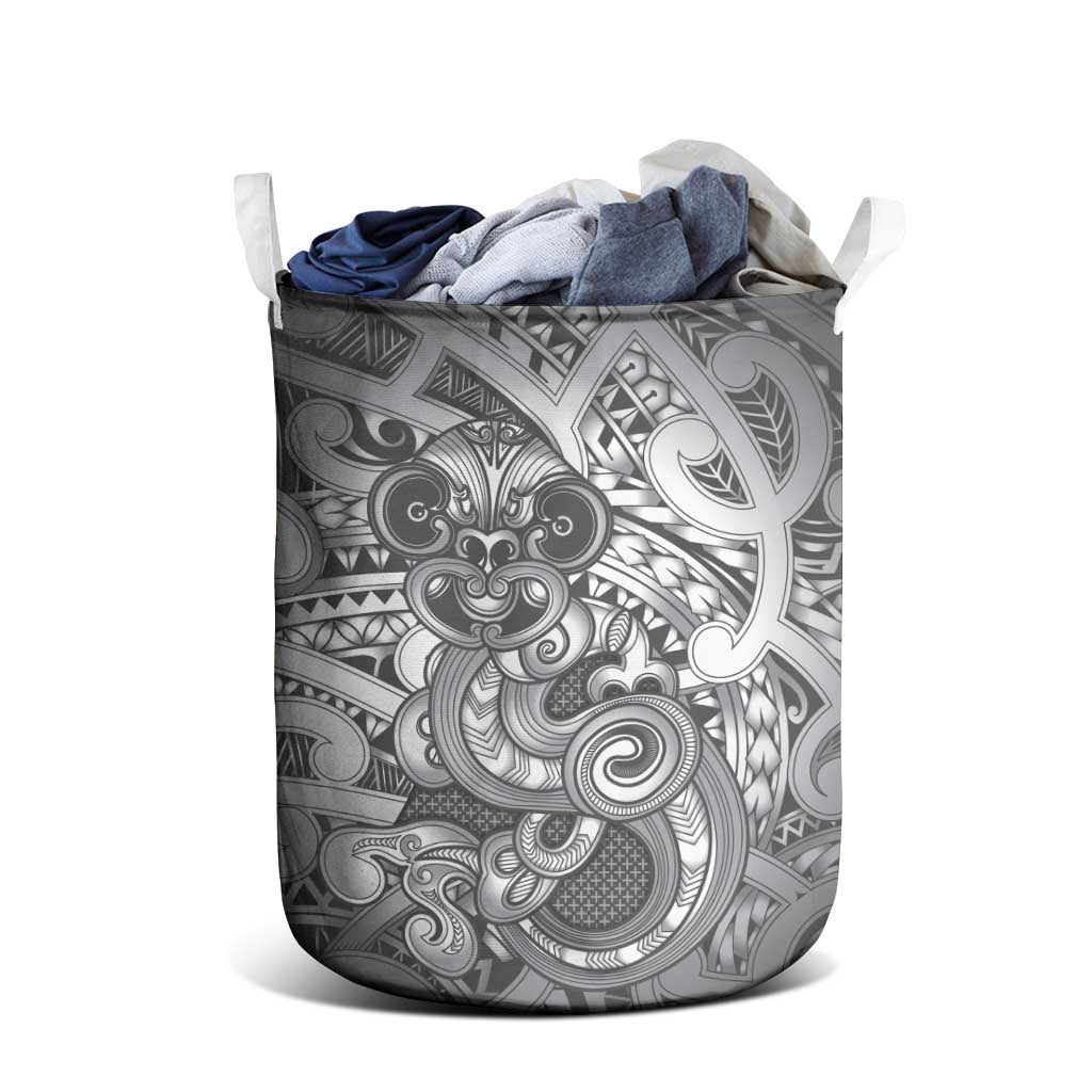 Aotearoa Maori Hei Tiki Laundry Basket Kiwikiwi Kowhaiwhai Puhoro Motif LT9 - Polynesian Pride