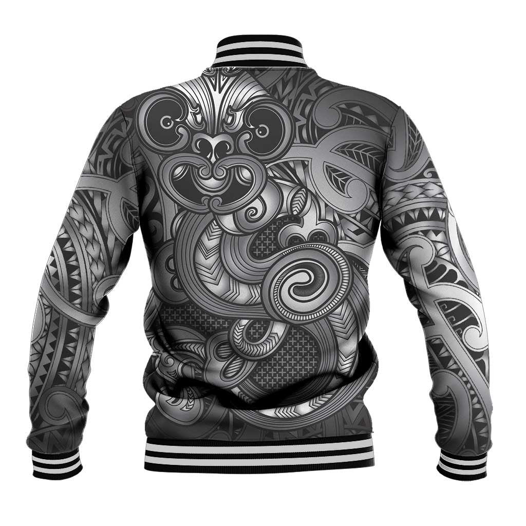 Aotearoa Maori Hei Tiki Baseball Jacket Kiwikiwi Kowhaiwhai Puhoro Motif LT9 - Polynesian Pride