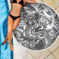 Aotearoa Maori Hei Tiki Beach Blanket Kiwikiwi Kowhaiwhai Puhoro Motif LT9 - Polynesian Pride
