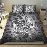 Aotearoa Maori Hei Tiki Bedding Set Kiwikiwi Kowhaiwhai Puhoro Motif LT9 - Polynesian Pride