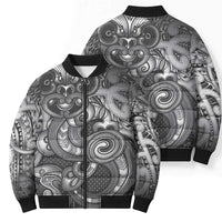 Aotearoa Maori Hei Tiki Bomber Puffer Jacket Kiwikiwi Kowhaiwhai Puhoro Motif