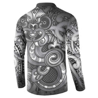Aotearoa Maori Hei Tiki Button Sweatshirt Kiwikiwi Kowhaiwhai Puhoro Motif LT9 - Polynesian Pride