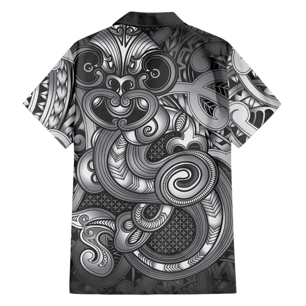 Aotearoa Maori Hei Tiki Family Matching Long Sleeve Bodycon Dress and Hawaiian Shirt Kiwikiwi Kowhaiwhai Puhoro Motif