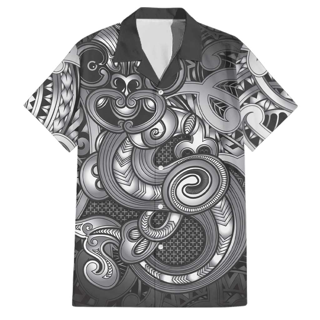 Aotearoa Maori Hei Tiki Family Matching Mermaid Dress and Hawaiian Shirt Kiwikiwi Kowhaiwhai Puhoro Motif