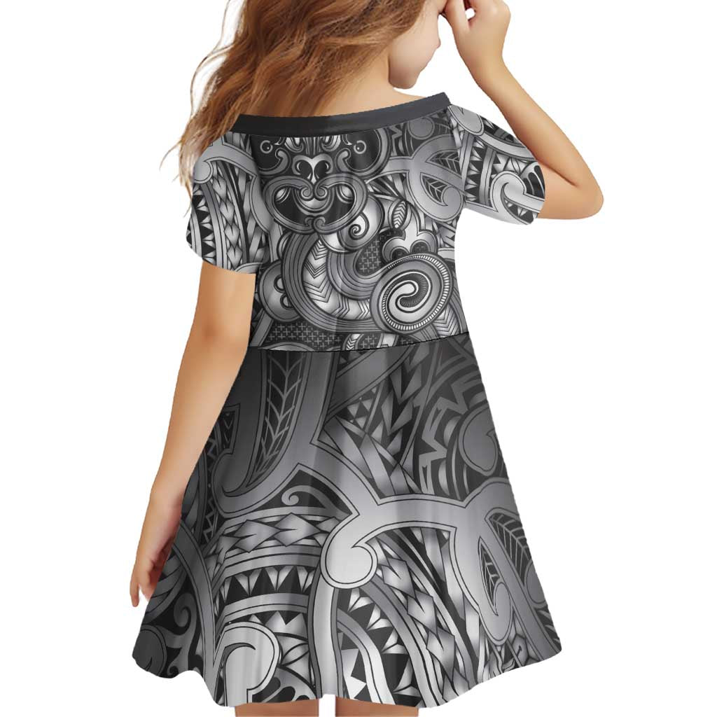 Aotearoa Maori Hei Tiki Family Matching Puletasi and Hawaiian Shirt Kiwikiwi Kowhaiwhai Puhoro Motif