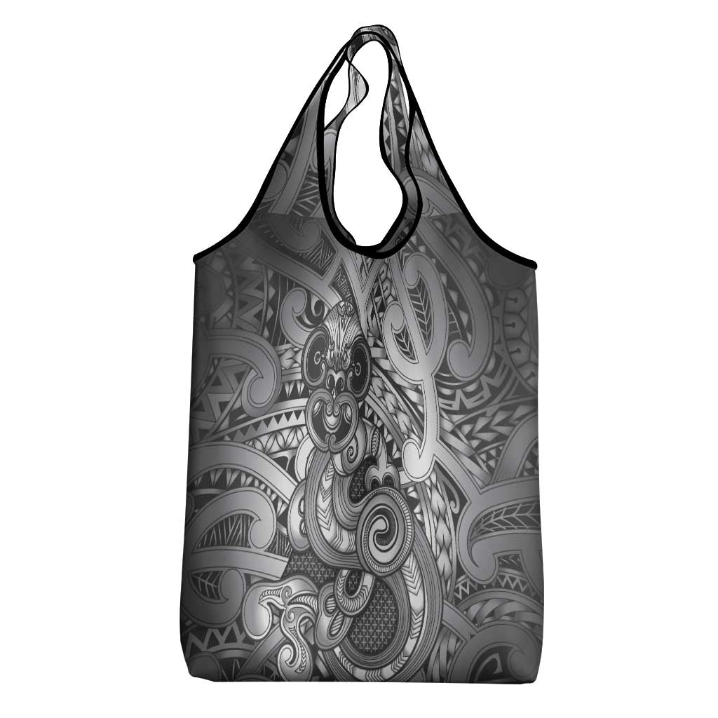 Aotearoa Maori Hei Tiki Grocery Bag Kiwikiwi Kowhaiwhai Puhoro Motif LT9 - Polynesian Pride